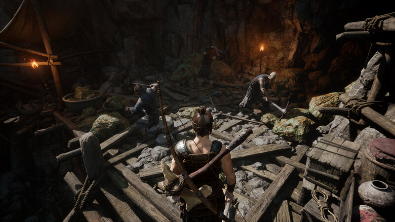 Character in a Mine — Brown, Dark, Tense