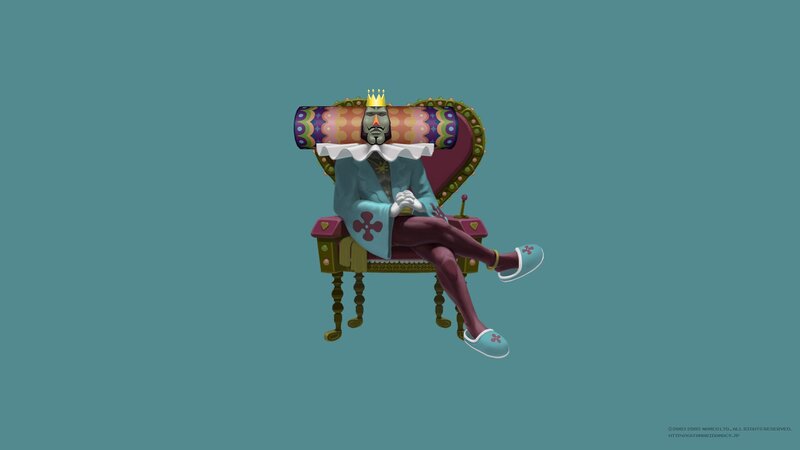 Character in a Throne — Teal