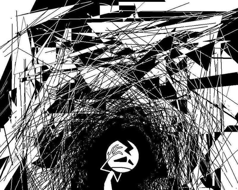 Character in a Tunnel — Black