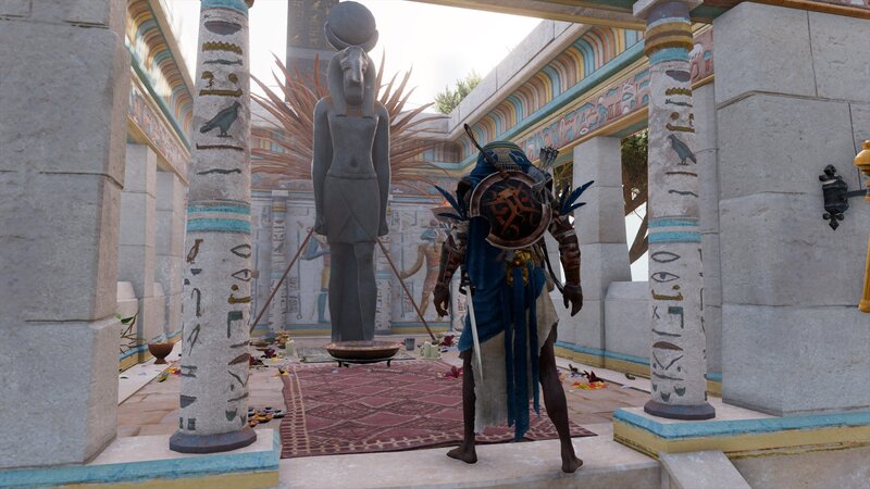 Character in Ancient Egyptian Temple