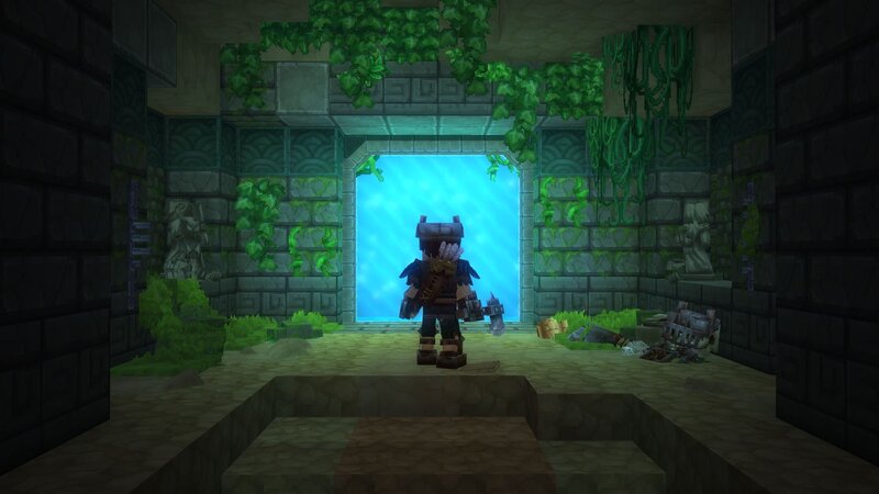 Character in Ancient Ruin — Green