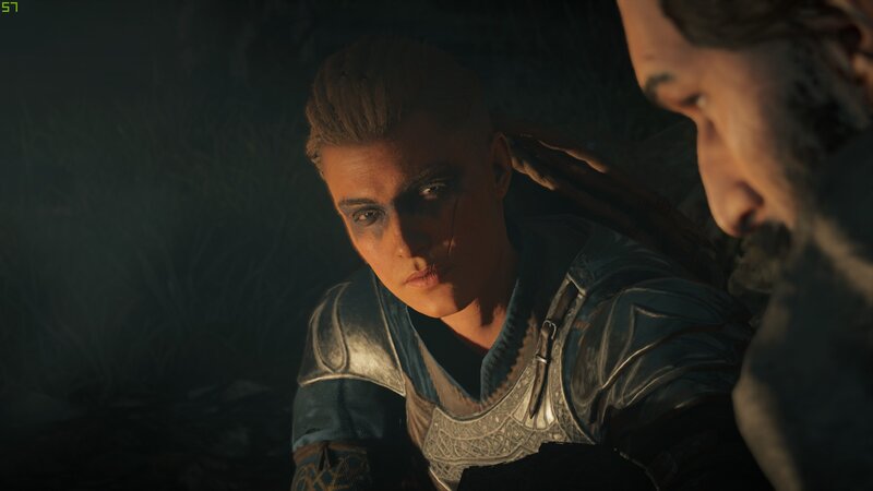 Character in Armor — Blue, Dramatic, Night, 3d Render
