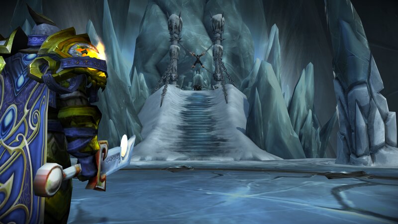 Character in Armor — Blue, Dramatic, Winter