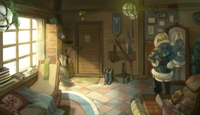Character in Armor — Brown, Calm