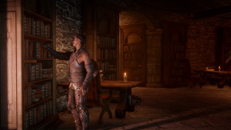 Character in Armor — Brown, Dramatic, Night