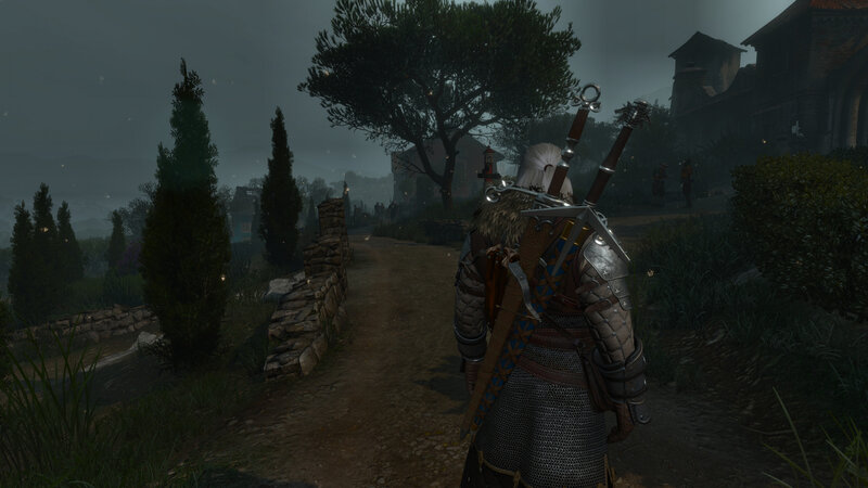 Character in Armor — Gray, Dark, Misty