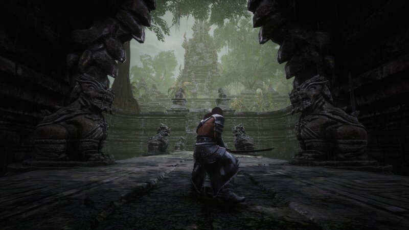 Character in Armor — Gray, Dark, Mysterious