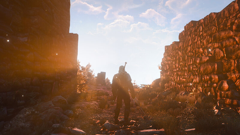 Character in Armor — Orange, Dramatic, Sunset, 3d Render, Stone Walls