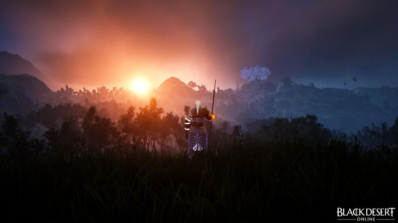 Character in Armor — Orange, Dramatic, Sunset, 3d Render