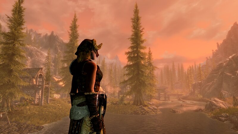 Character in Armor — Orange, Serene