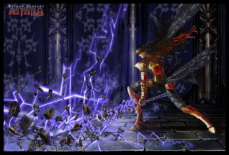 Character in Armor with Lightning