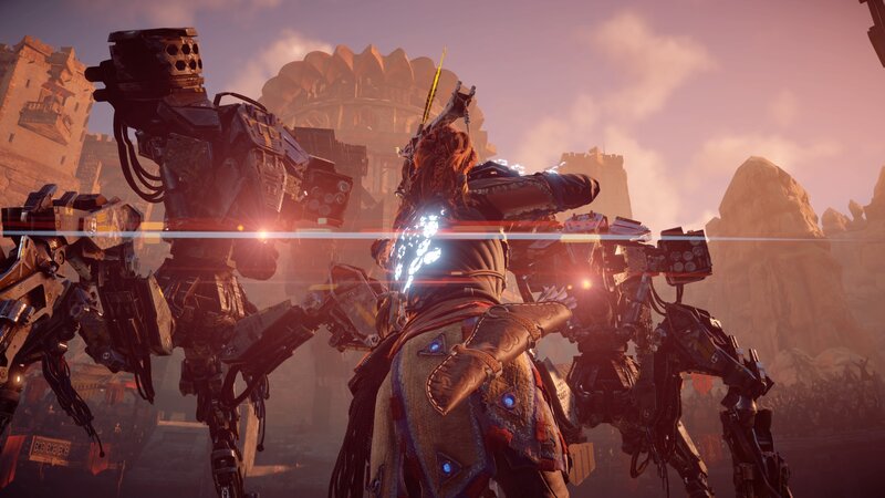 Character in Armor with Mechs
