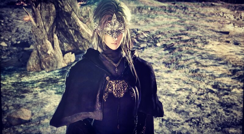 Character in Black Cloak — Dark