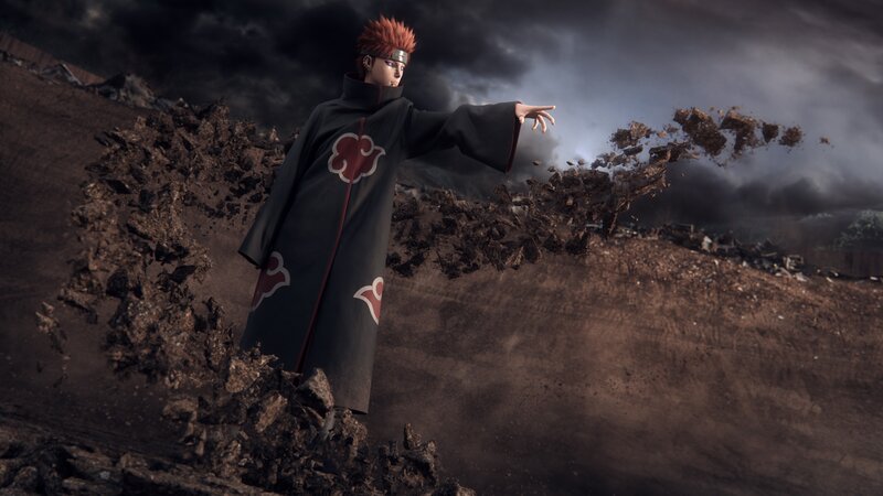 Character in Black Cloak — Dramatic, 3d Render, Dirt