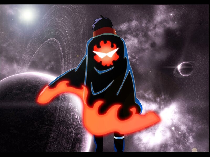 Character in Black Cloak — Dramatic, Night