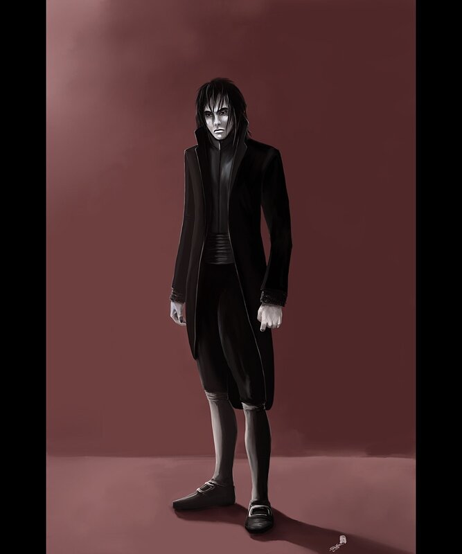 character in black coat