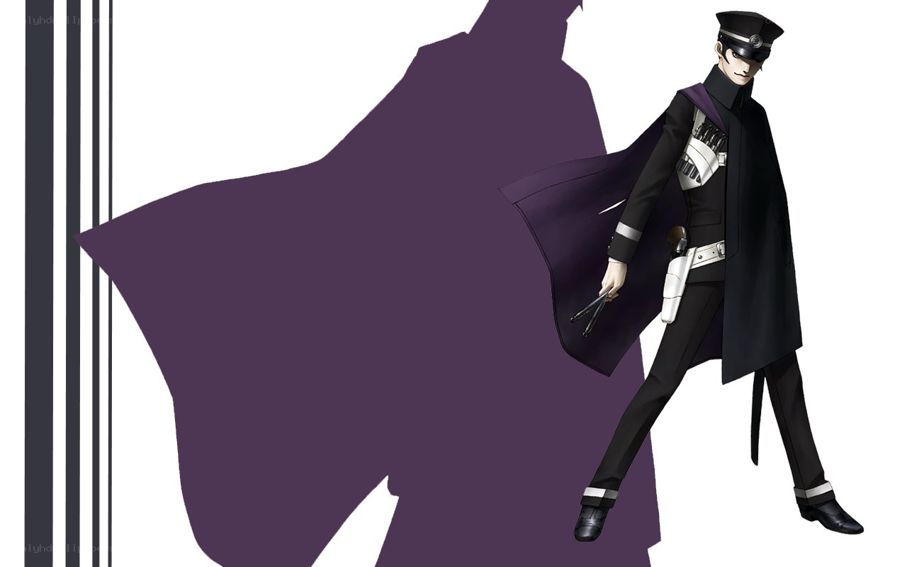 character in black coat and hat