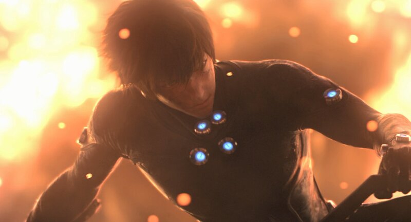 Character in Black Suit — Dramatic