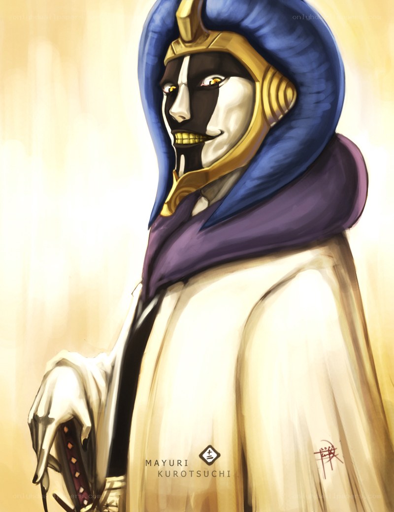 character in blue hood