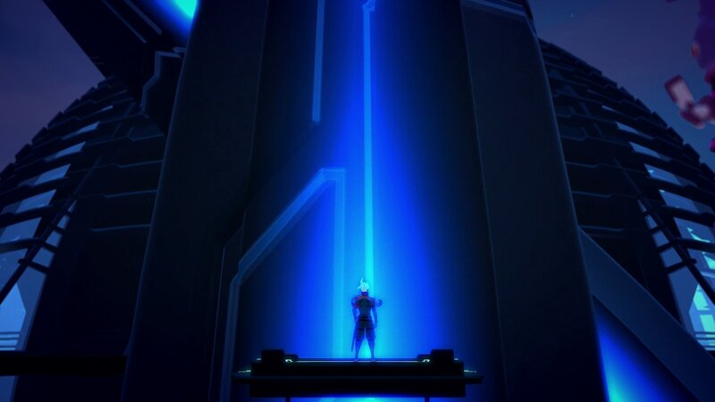 Character in Blue Light — Dramatic, Night