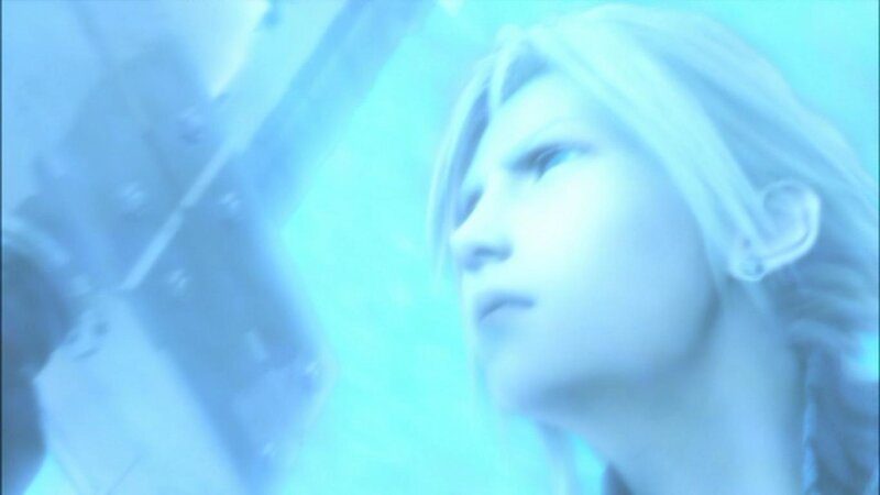 character in blue light