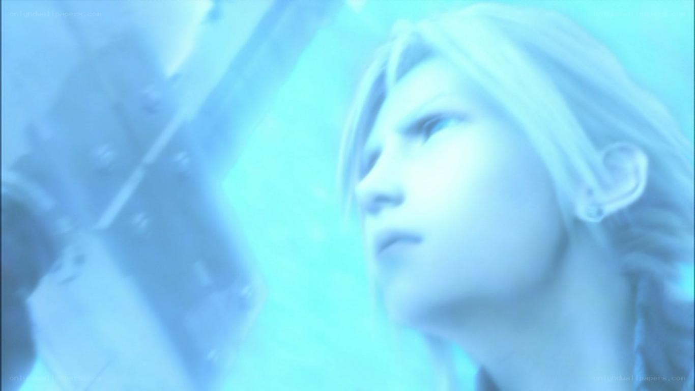 character in blue light
