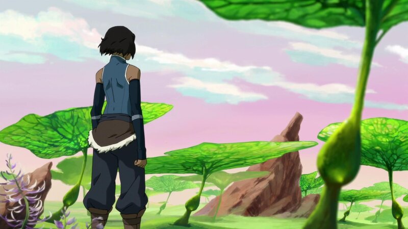 Character in Blue Outfit — Green