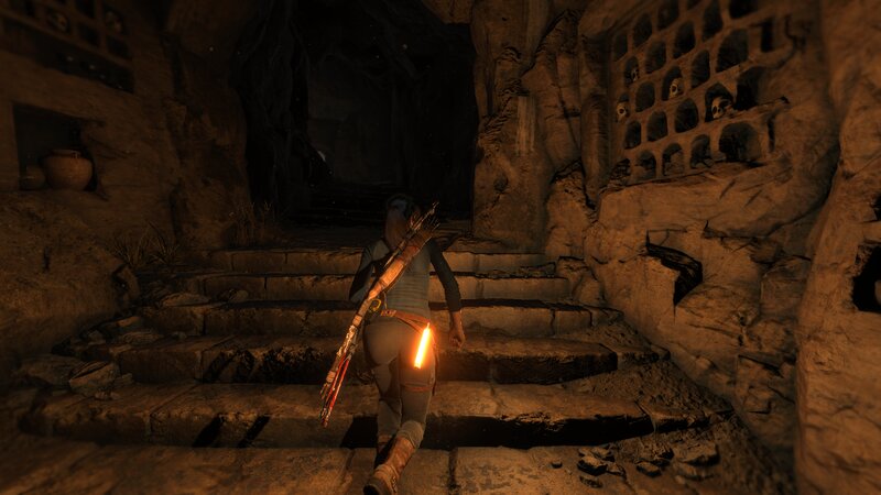 Character in Cave — Brown, Dark, Mysterious