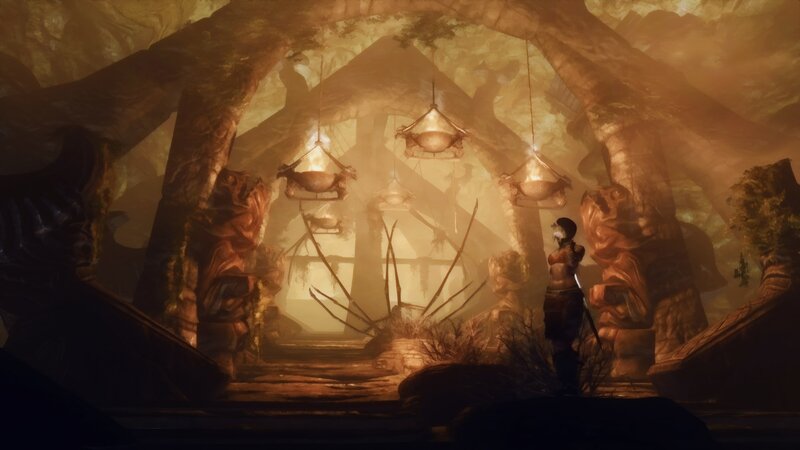Character in Cave — Brown