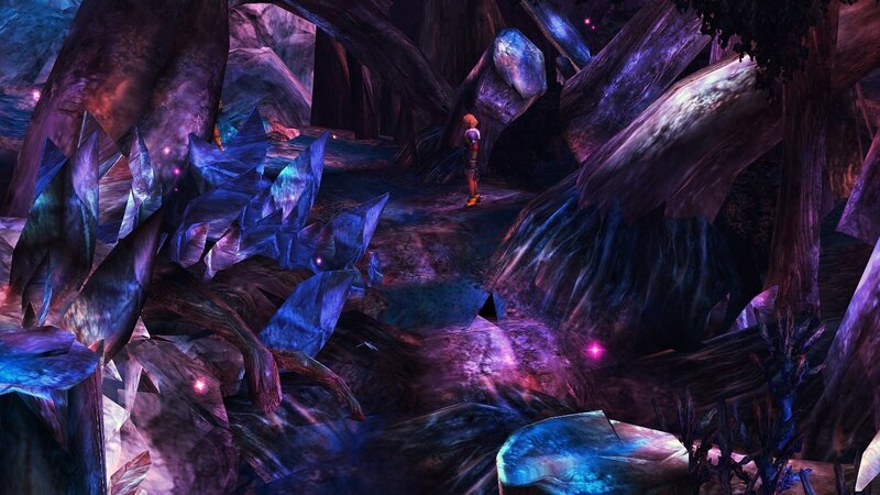 Character in Cave — Purple