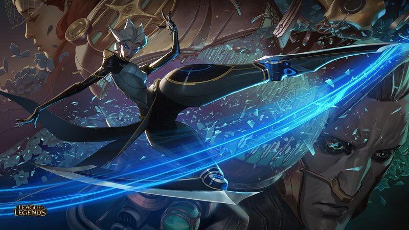 Character in Combat Pose — Blue, Dramatic
