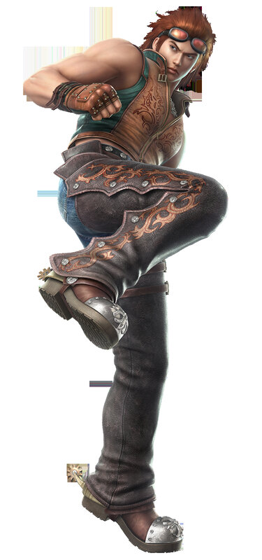 character in combat pose