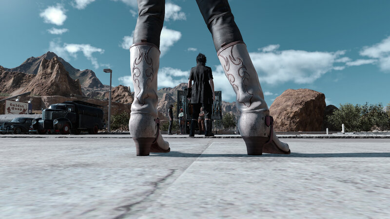 Character in Cowboy Boots