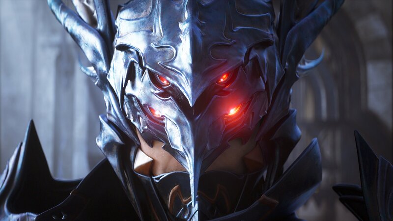 Character in Dark Armor — Black, Dark, Menacing