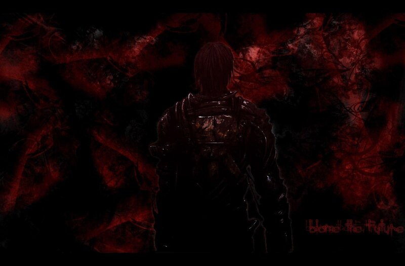 Character in Dark Armor — Black