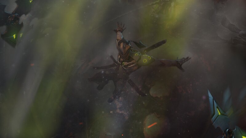 Character in Dark Armor — Green