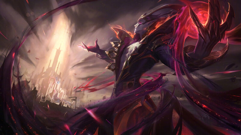 Character in Dark Armor — Purple, Dramatic, Digital Art