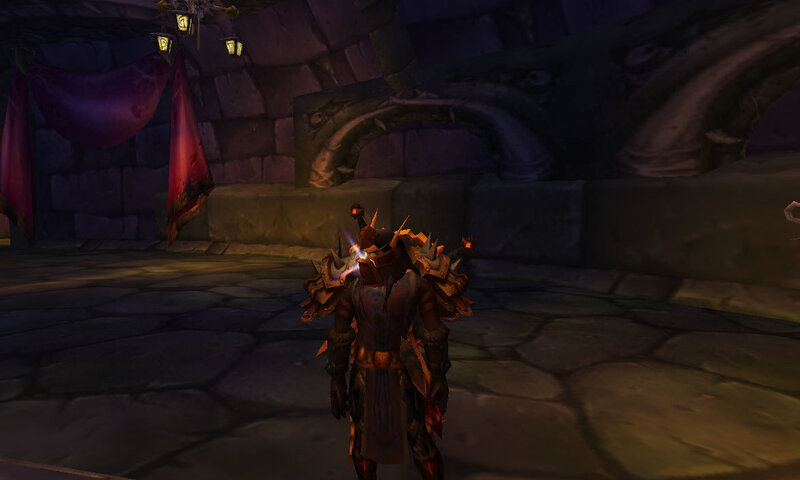 Character in dark armor