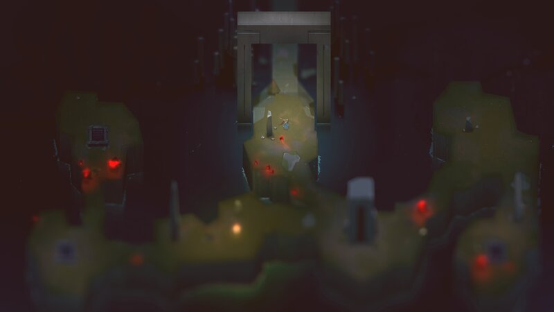 Character in Dark Cavern
