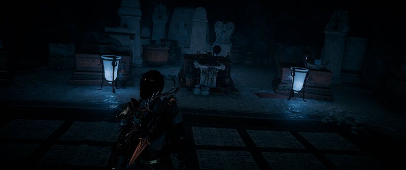 Character in Dark Chamber