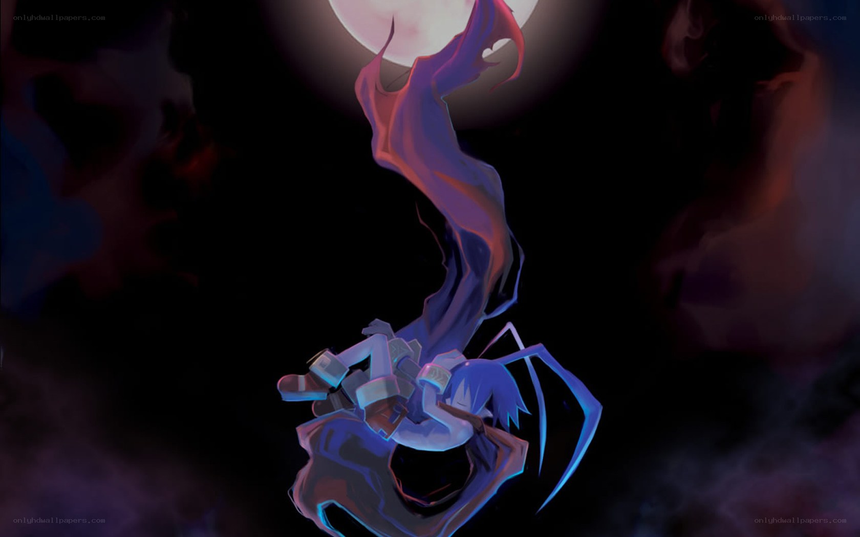 character in dark fantasy scene