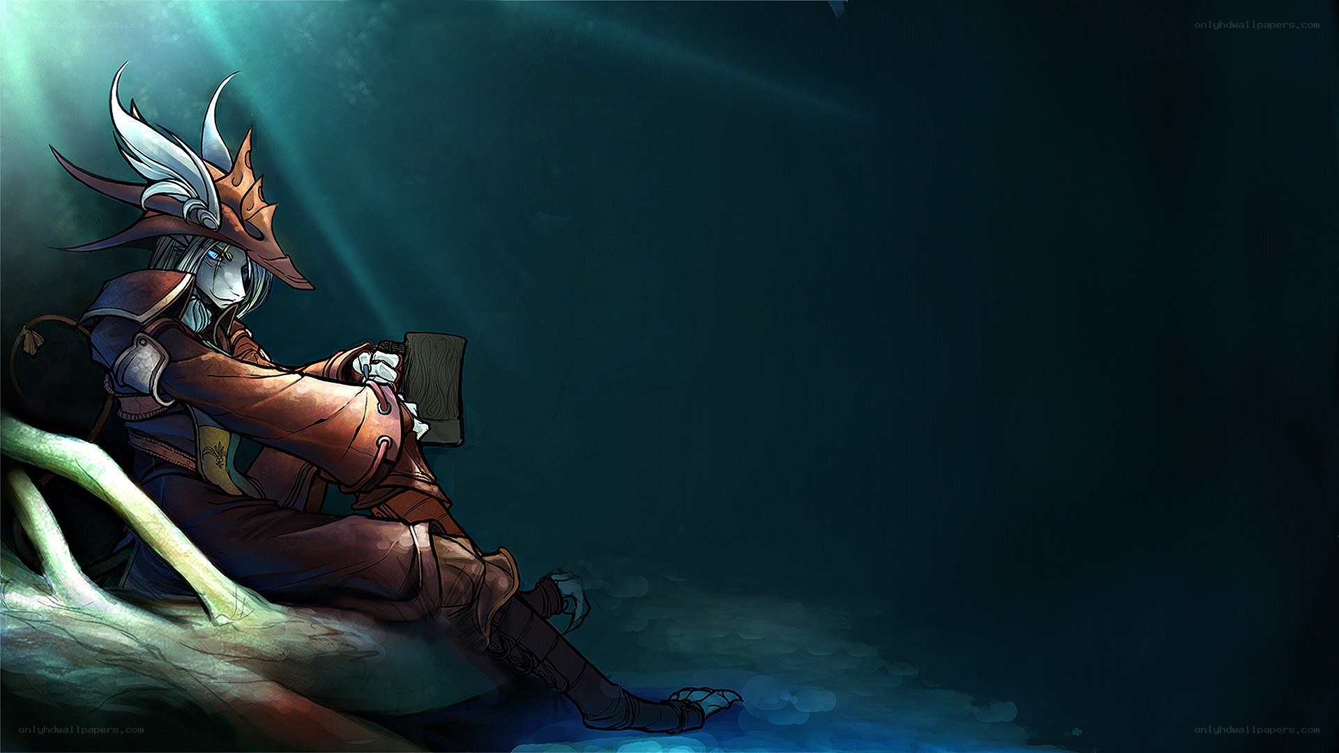 character in dark forest