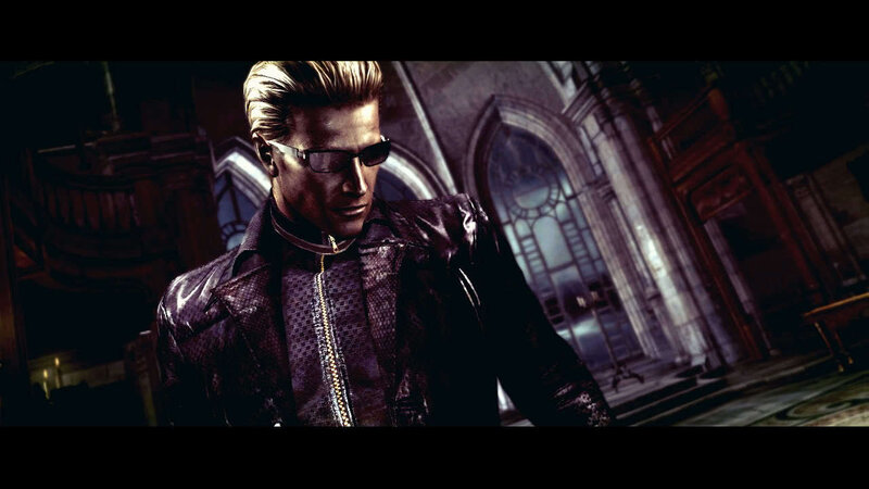 character in dark leather jacket