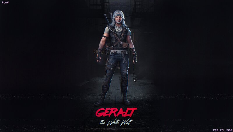 Character in Dark Outfit — Black
