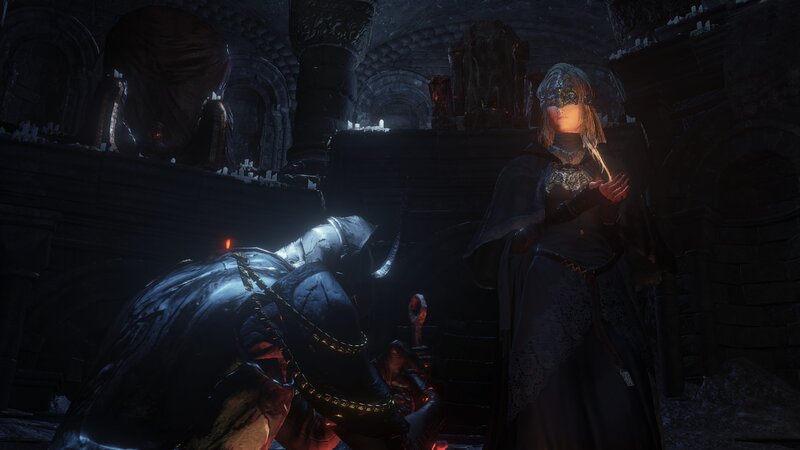 Character in Dark Robe — Black