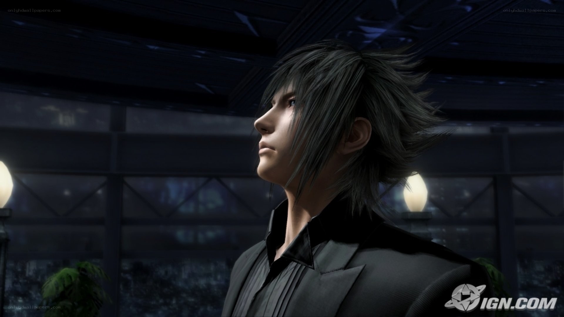 character in dark room