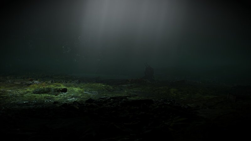 Character in Dark Swamp