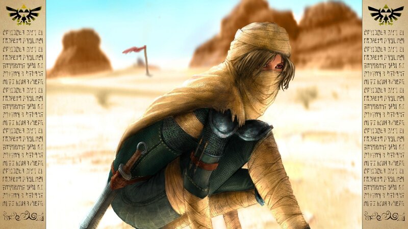 Character in Desert — Brown
