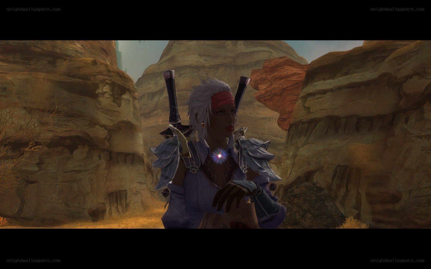 character in desert canyon