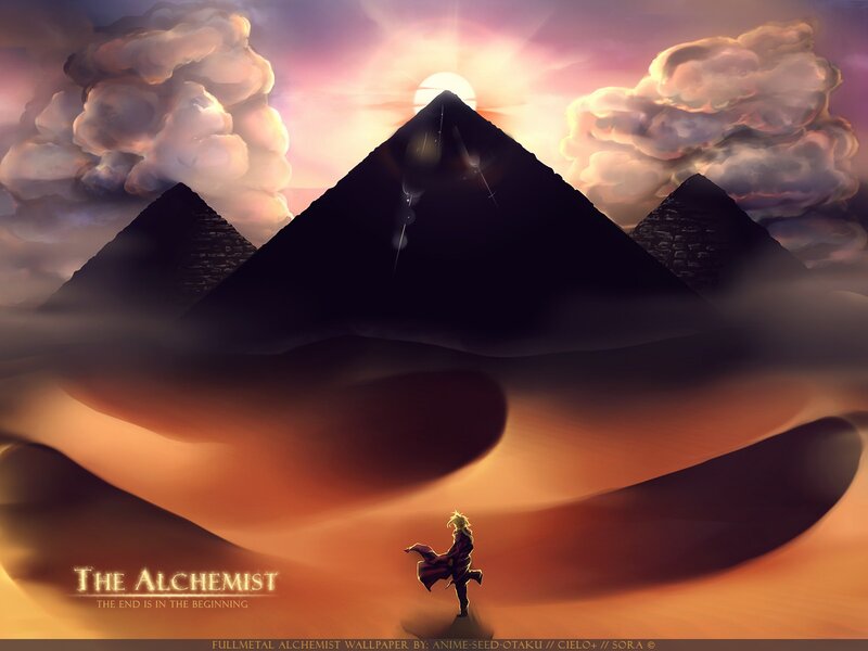 Character in Desert — Orange, Dramatic